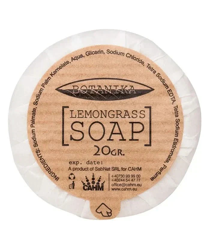 Jabón de hotel Botanika, 20gr, set de 20 cosmética hotelera Naty Shop