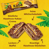 Barritas Kaba Napolitanas 40g, 4 barritas crujientes rellenas de barquillos y fina crema de avellanas, en multipack con original sabor Kaba