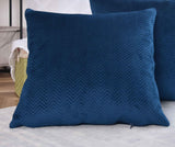 Almohada tipo caja para cortina Almohada decorativa L x A 45X45 cm Jacquard verde "Greta" con diseño en espiga Cierre de cremallera de fácil cuidado Relleno suave 320 g - Variedad de colores, 2023510 Naty Shop Almohadas de viaje azul