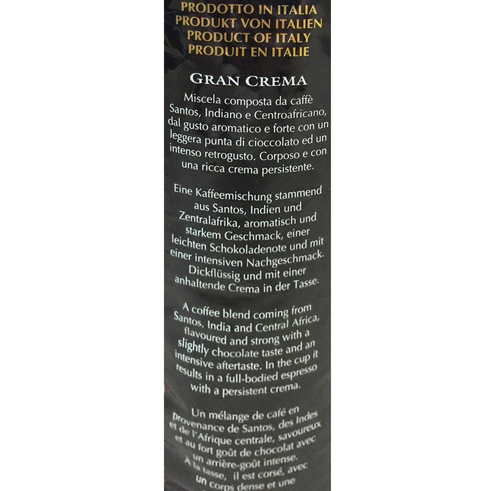 Kafffe, Bar Italia Espresso, gran crema (1 kg, bolsa), paquete de 1