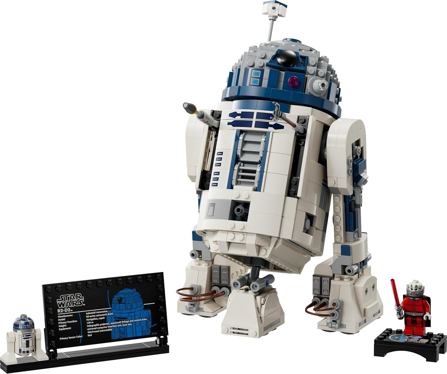 LEGO Star Wars Set de modelos R2-D2 para niños, niños y niñas, figura de droide para construir con minifigura del 25.º aniversario de Darth Malek y placa decorativa, idea de regalo de colección 75379 Juegos de construcción Besuche den LEGO-Store