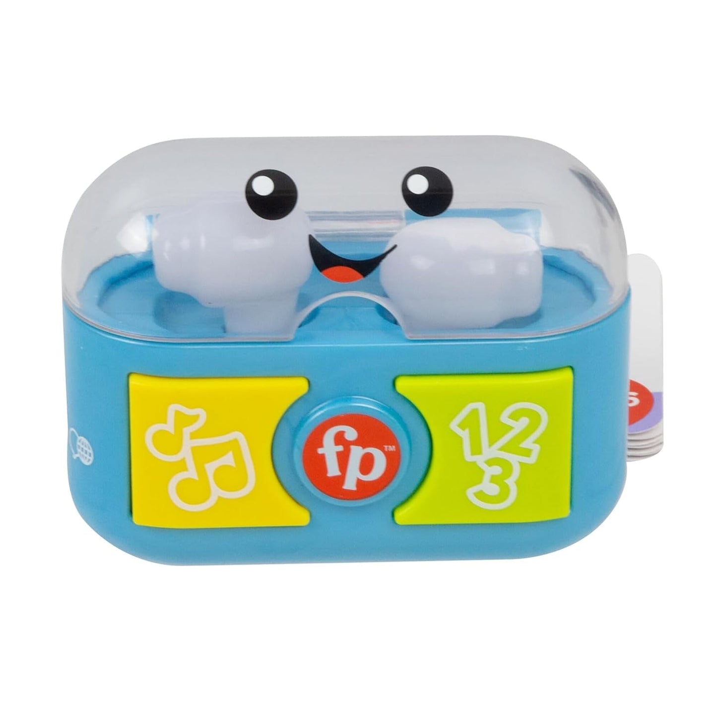 FISHER-PRICE Diversión para aprender y jugar con tapones para los oídos - Tapones para los oídos interactivos con luces divertidas, canciones de aprendizaje y actividades de motricidad fina, más de 20 canciones y frases, a partir de 6 meses, HWY45 Baby Toys Naty Shop