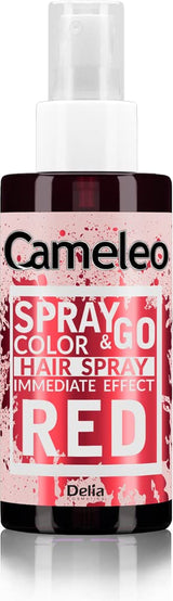 Cameleo - Spray & Go - tinte para el cabello en spray - violeta - para cabello rubio, rubio platino y gris - simplemente rociar y listo - semipermanente - resultado instantáneo - tinte para el cabello carnaval en spray - 150 ml Naty Shop Tinte Capilar Rojo 150 Ml (1 pack)