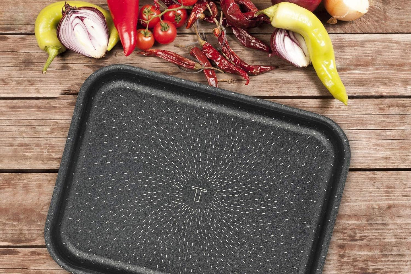 Tefal J1600502 Success Flach Mini Backofen Aluminio Schwarz 19X25 X 4,2 Cm Moldes y bandejas para repostería Naty Shop