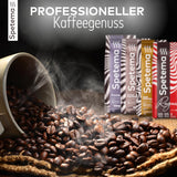 Spetema Kaffeebohnen Ragazzi Espresso Bar - 50% Arábica y 50% Robusta, Intensität 8/10, Mittlere Röstung, Zartes Aroma & Dichtes Geschmackserlebnis, 1 kg.