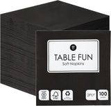 Table Kind 100 Servilletas Suaves Blancas a Granel, Servilletas de Alta Calidad para Fiesta, Catering y Uso Diario, FSC, Sostenibles y Reciclables, Fabricadas en la UE | 2 capas | 33cm