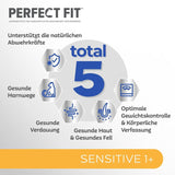 Comida húmeda para gatos Perfect Fit Sensitive 1+ con pollo en salsa, 12 sobres, 12 x 85 g - Comida húmeda premium para gatos sensibles a partir de 1 año, sin trigo ni soja, para favorecer la digestión