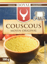 Cuscús – Cuscús ligero y esponjoso con un ligero sabor a nuez – Una especialidad típica del norte de África – 1 x 500 g