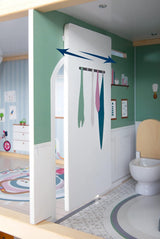 Small Foot Casa de Muñecas Casa Adosada de Madera de 3 Pisos con Frente Abierto y 12 Muebles para 3 Años y Más 11802 Casas de Muñecas Blanco Gris Naty Shop