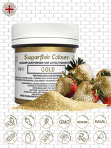 Sugarflair Pump Refill Gold - Paquete de recarga de colorantes alimentarios en spray - 25 g
