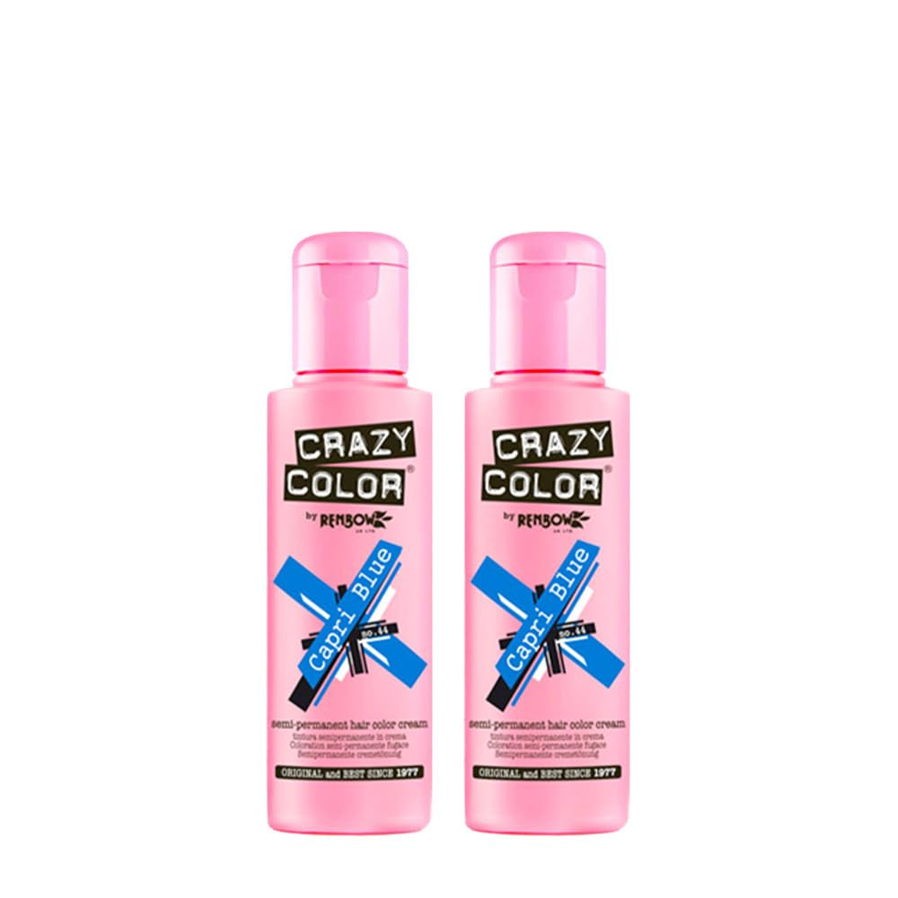 GO TOXIC Tinte para el cabello semipermanente UV en crema, 100 ml (1 pack) Naty Shop Tinte para el cabello Azul 100 Ml (1 pack)