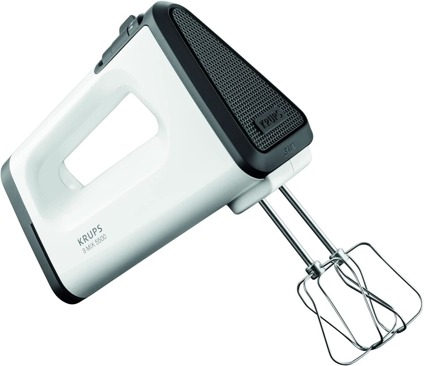 Batidora manual Krups 3 Mix GN5021, 500 W, 5 velocidades, posición Turbo Naty Shop