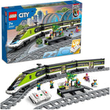 LEGO City Tren Expreso de Pasajeros, Set de Tren con Control Remoto, Ferrocarril de Juguete con Faros, 2 Vagones y 24 Elementos de Vía, Regalo para Niños, Niños y Niñas 60337 Juegos de Construcción Besuche den LEGO-Store Single