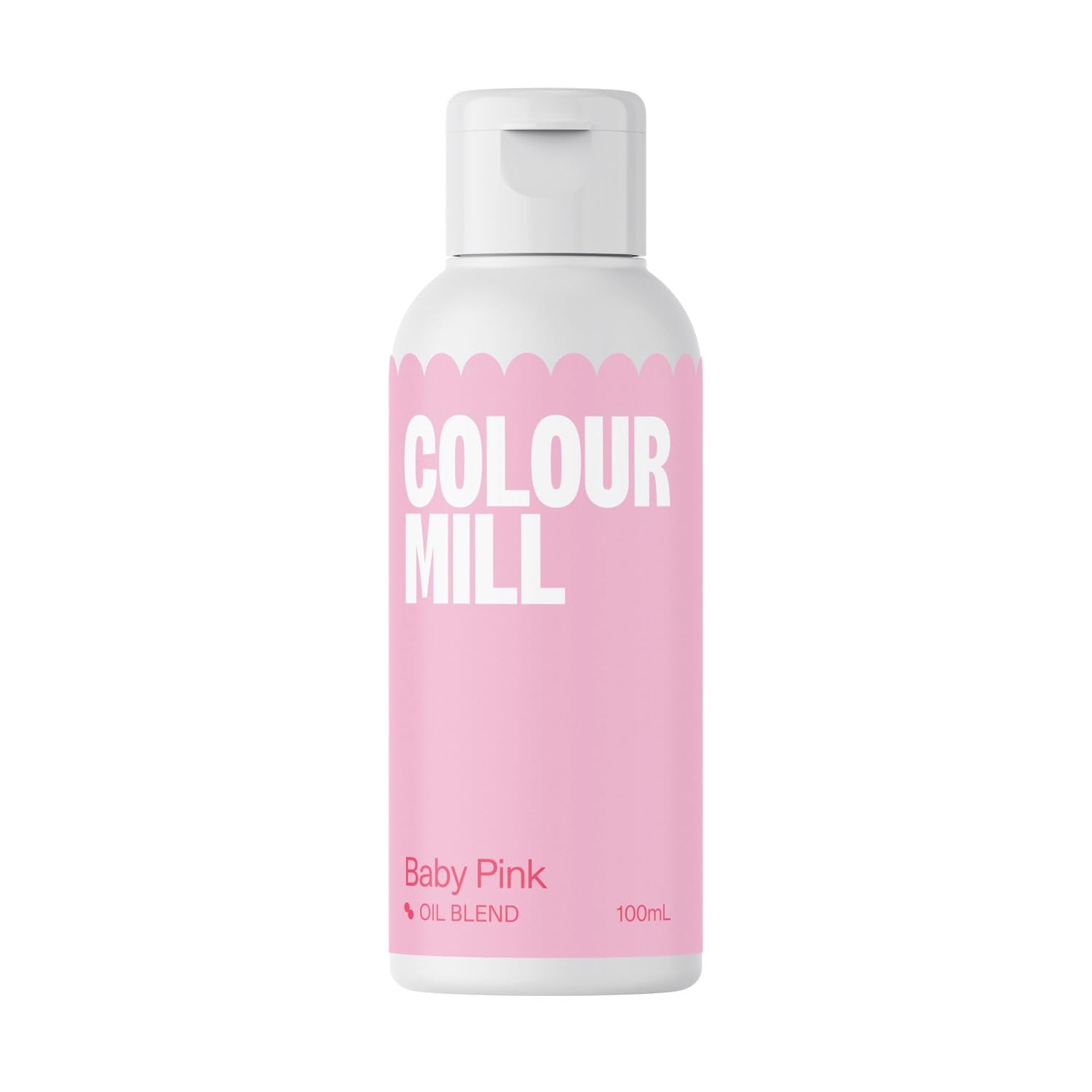 Color Mill Colorante Alimentario a Base de Aceite, Mezcla de Aceite Rosa Pálido - Colorante Alimentario para Chocolate, Fondant, Muffins, Pasteles, Hornear, Macarrones - Colorante Alimentario para Decoración de Pasteles - 100ml