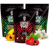 Juego de té de hierbas Yerba Mate | Yerba Mate con hierbas | Green Mate Energía Verde Guaraná, Guayusa Jazmín, Zarzaparrilla | Yerba Mate verde brasileña | 3X500G