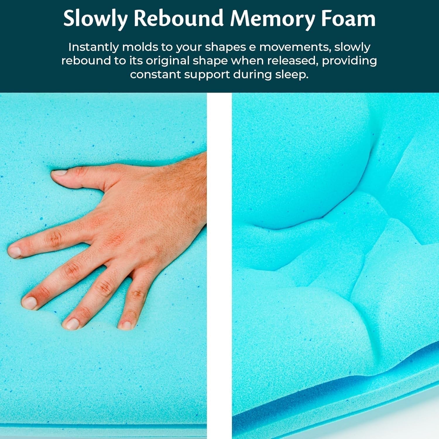 Soporte para el cuello Almohada de espuma viscoelástica ajustable en altura Almohada de cama ortopédica y ergonómica Almohada para aliviar el dolor de cuello Soporte para el cuello y antironquidos Polies lavables. Gorro Almohadas ortopédicas cervicales Naty Shop