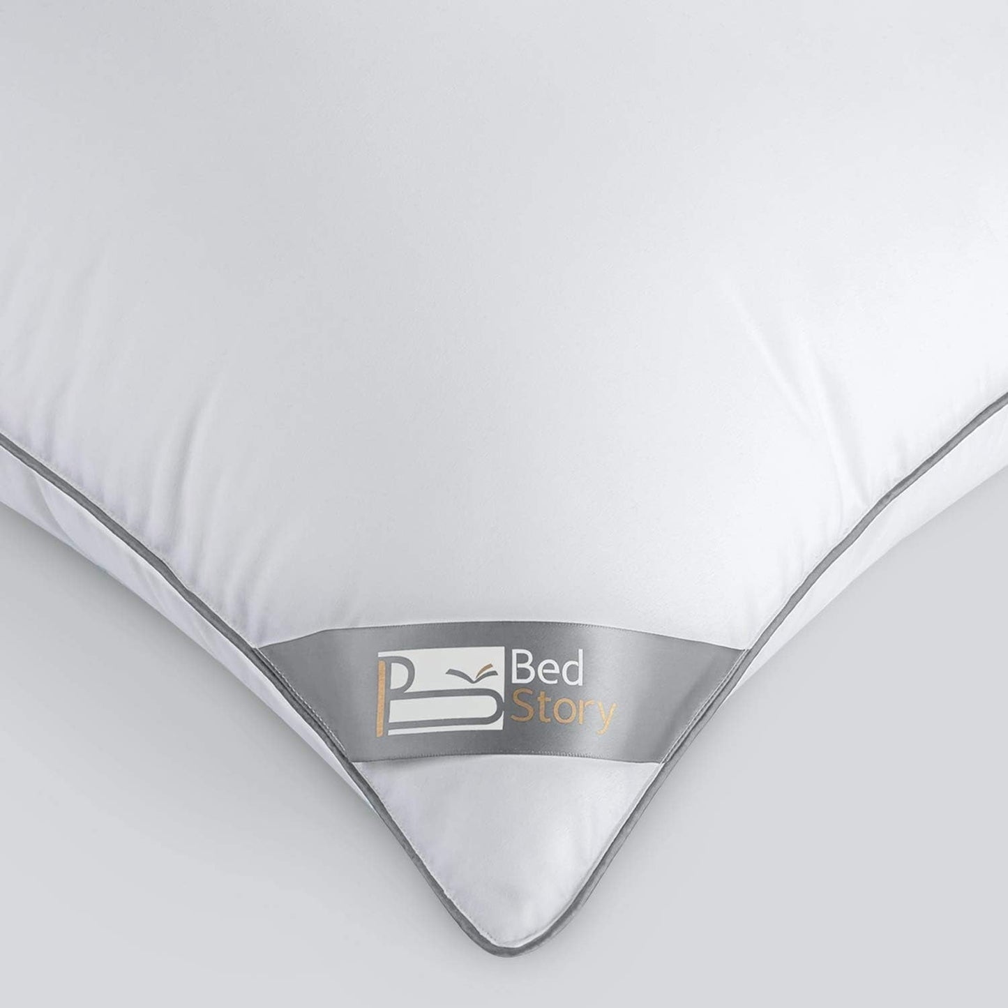 Bedstory Pillow, paquete de 2, calidad hotelera, almohada para dormir alternativa, de apoyo, hipoalergénica para personas que duermen boca abajo, boca arriba y de lado Naty Shop Standard Pillows