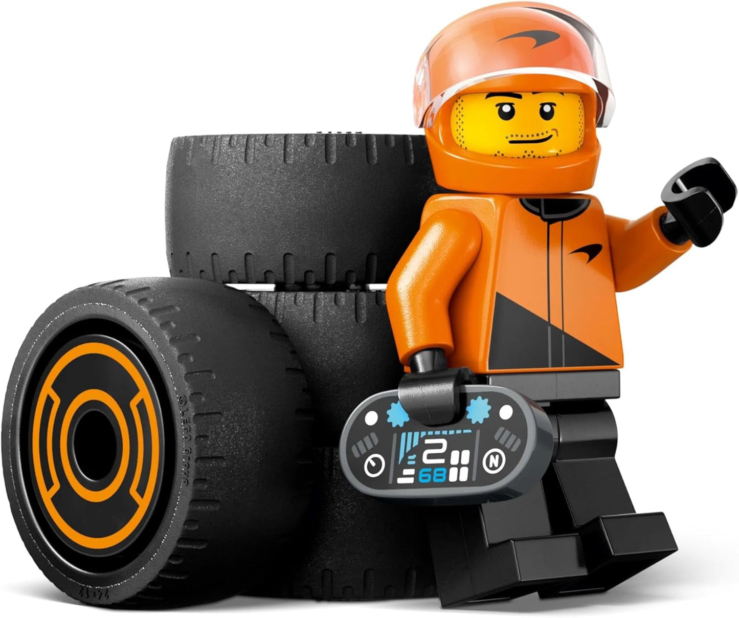 LEGO City F1 Racer con coche de carreras Mclaren - Modelo de juguete de Fórmula 1 con coche de carreras y minifigura - Pequeño regalo para niños y niñas a partir de 6 años o aficionados a los deportes de motor 60442 Juegos de construcción Besuche den LEGO-Store