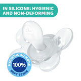 Chicco Chupete PhysioForma Comfort 6-16 meses, 1 pieza, chupete con tetina de silicona, favorece la respiración fisiológica y favorece el correcto desarrollo bucal, azul