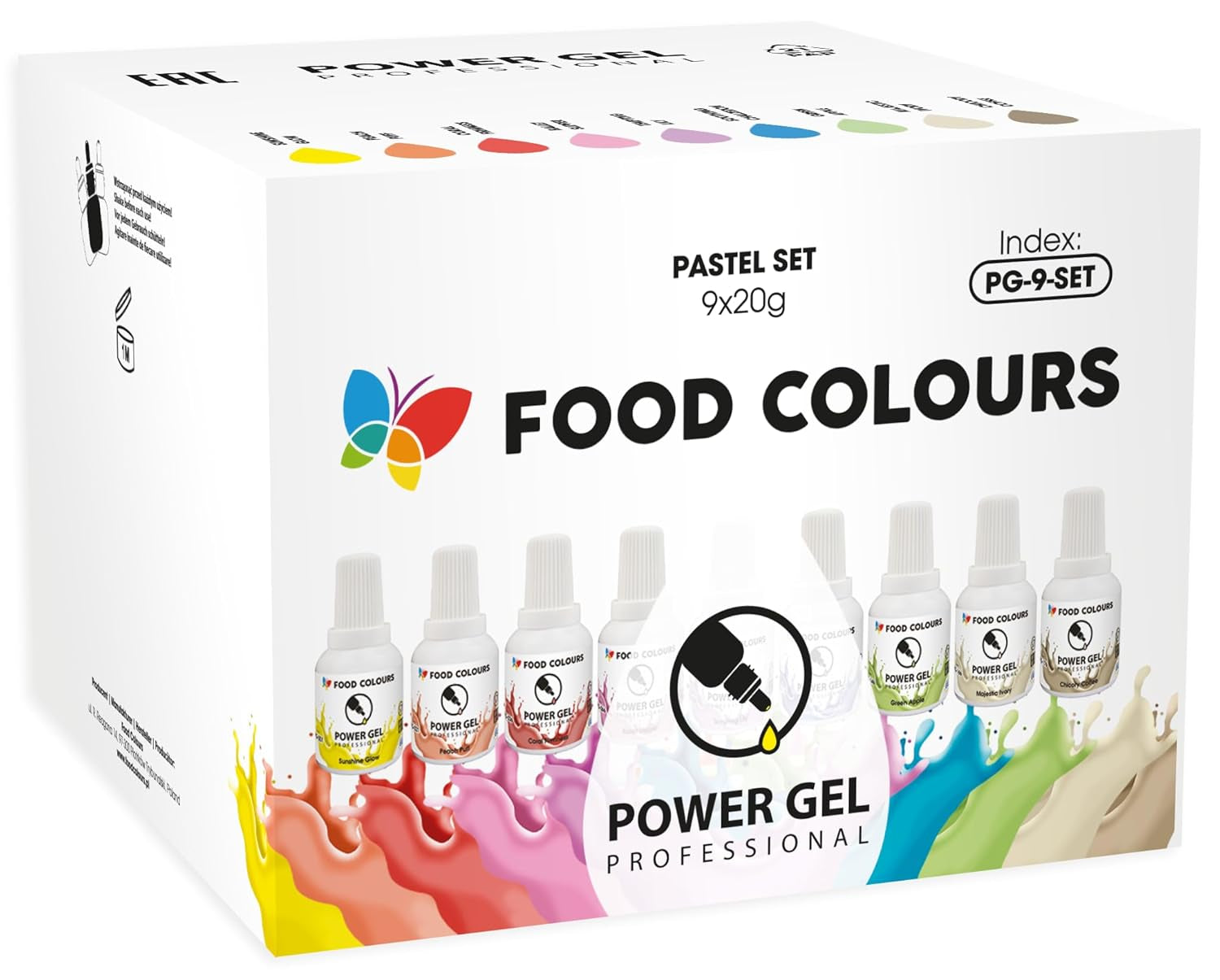 Colorante alimentario en gel, beige, color champán, 20 g. Colorante alimentario para una amplia gama de aplicaciones para decoración de tartas, tartas, natas, bizcochos, glaseado real, macarons.