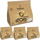Crema d'Oro suave y fina Pads (16 Kaffee Pads) (Packung mit 4)