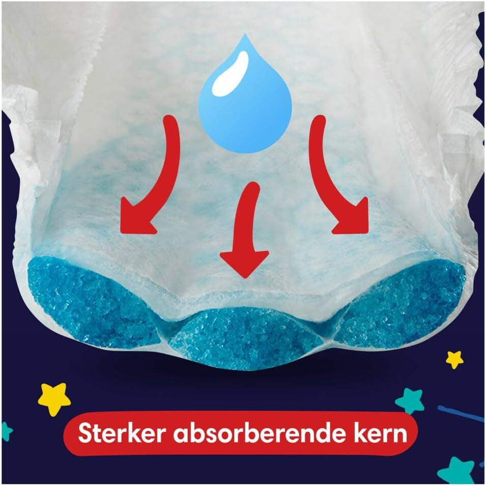 Pampers - Camisones antideslizantes para bebé - Talla 6 - Paquete pequeño - 30 piezas - 15+ kg