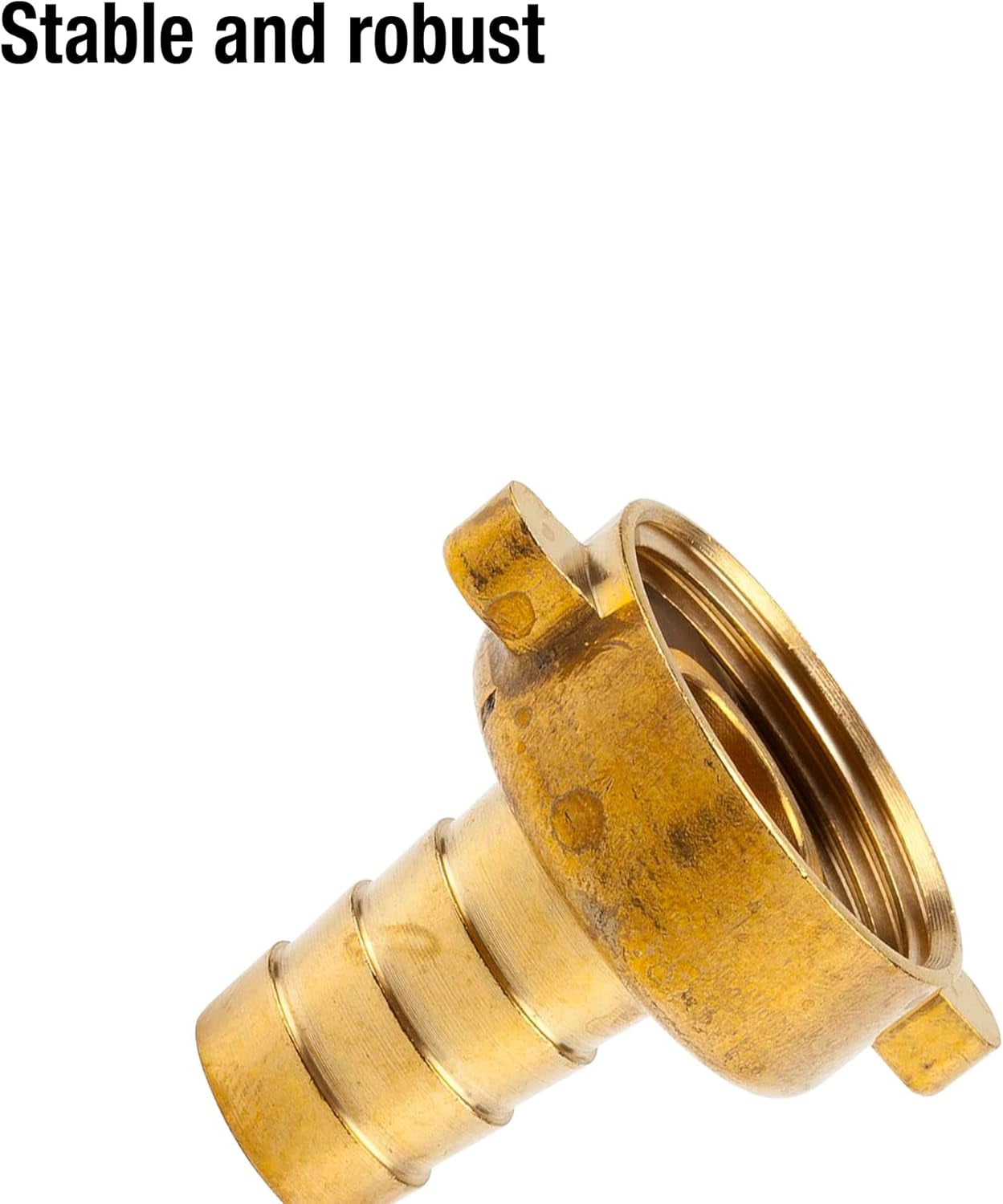 Conector de manguera de latón Gardena, 2 piezas: conector de latón de alta calidad, rosca de 26,5 mm (G 3/4"), para mangueras de 1/2" (13 mm) (7140-20)