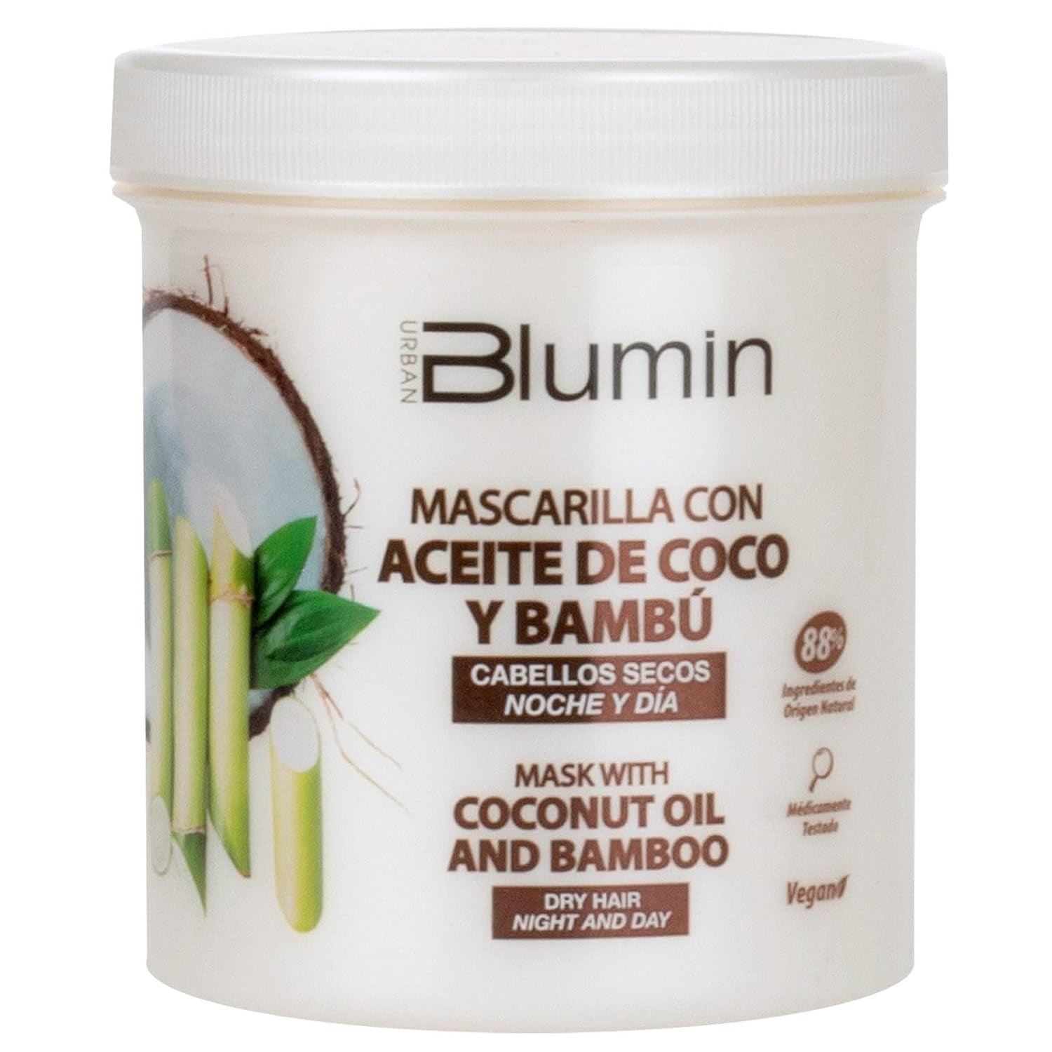 Mascarilla Urbana con Aceite de Coco y Bambú Orgánico, 700ml Naty Shop Mascarilla Capilar Default Title