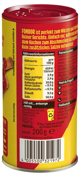 MAGGI Fondor Condimento para verduras, carne o pescado, Condimento para sopas o ensaladas, paquete de 10 (10 x 200 g)