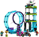 LEGO 60361 City Stuntz Ultimate Stunt Rider Challenge, Acrobacias 3 en 1 para 1 o 2 jugadores, con motos de juguete de 2 ruedas para niños, Set 2023 Juegos de construcción Besuche den LEGO-Store