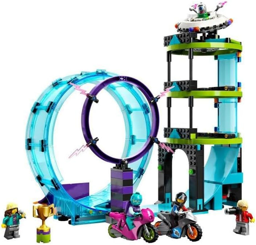LEGO 60361 City Stuntz Ultimate Stunt Rider Challenge, Acrobacias 3 en 1 para 1 o 2 jugadores, con motos de juguete de 2 ruedas para niños, Set 2023 Juegos de construcción Besuche den LEGO-Store