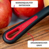 Westmark 29092270 sparschäler gallant, pp/tpe/edelstahl, schwarz / rot, 16,5 x 3,7 x 2 cm pelador naty shop