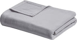 Madison Park Freshspun Wicker Twin Gris Algodón Manta Camas y edredones Madison Park Grey Full/Queen