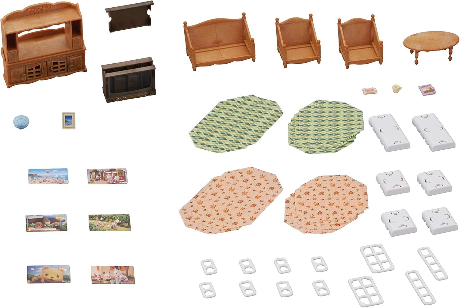 5716 Casa de Pueblo con Ático - Casa de Muñecas y Salón de Casa de Campo L5339 - Muebles de Casa de Muñecas, 30 x 50 cm, 1 Pieza (1 Paquete), Hecho de Plástico