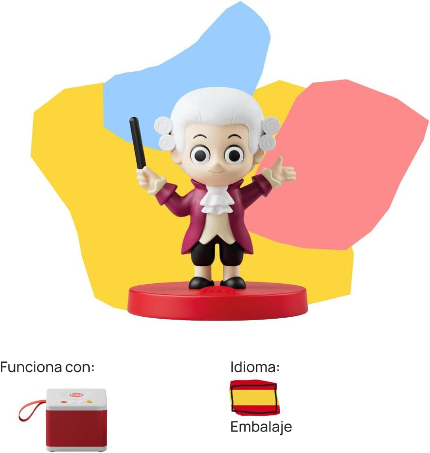 Personaje sonoro - dulce sinfonía de Mozart - canciones - juguete, contenidos educativos, español, niños desde 0 años, multicolor, FFL30003 Bebe Naty Shop juguetes