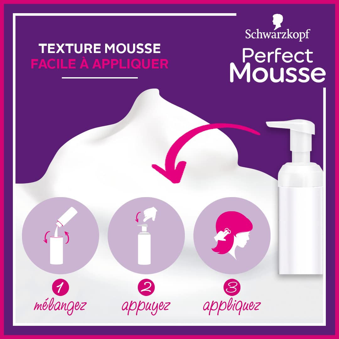 Perfect Mousse Mousse Coloración Permanente, 668 Hasellnuss Tinte Capilar Naty Shop
