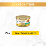 Albóndigas vegetales húmedas de pollo y zanahoria Purina Gold, 24 latas de 85 g cada una