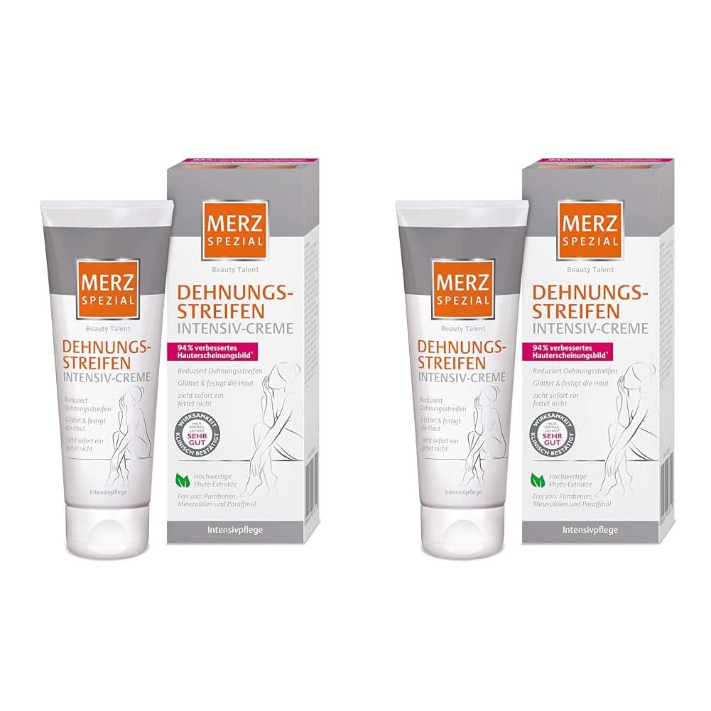 Merz Spezial, Crema intensiva para estrías, 75 ml Naty Shop Set de Cosmética y Belleza 2 piezas (2 x 75 ml)