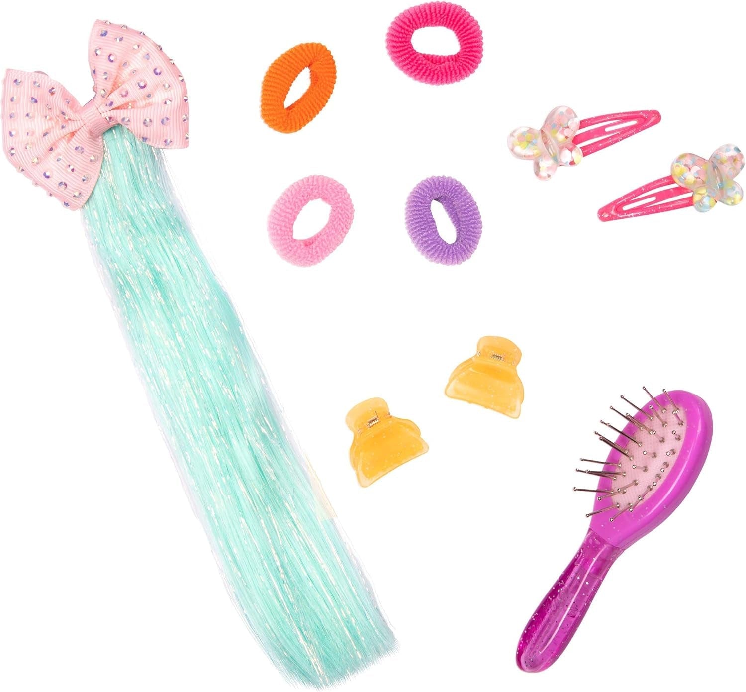 Glitter Girls - Luma - Muñeca articulada de 36 cm - Cabello morado y ojos morados únicos - Extensiones de cabello, lazo, pinzas y conjunto colorido - 3 años +