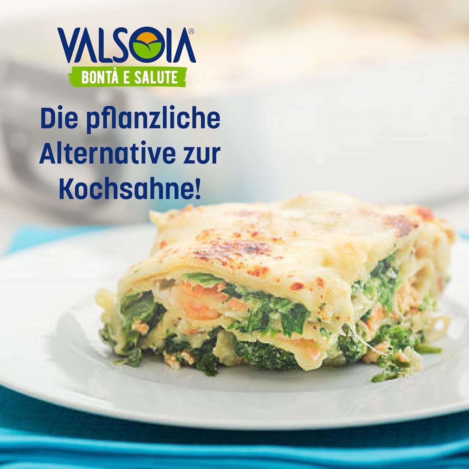 Crema Condisoia, nata para cocinar ideal para personas con intolerancia a la lactosa, veganos y vegetarianos, versátil en la cocina, 6 x 200 g