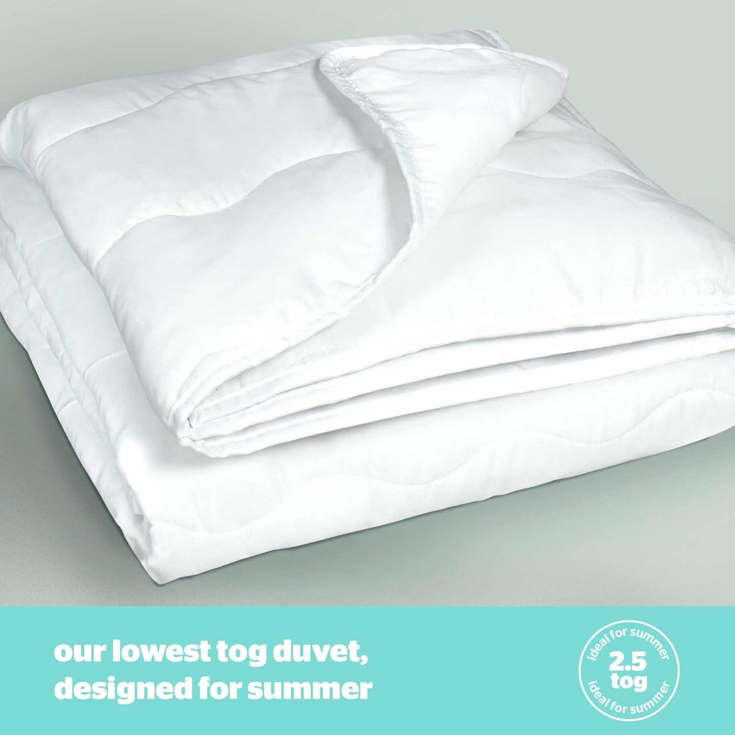 Silentnight Summer Breeze Edredón para Cama Individual 2,5 Tog Edredón Ligero de Verano Ideal para Noches Cálidas y Dormitorios Calurosos Hipoalergénico y Lavable a Máquina Cama Individual 200 X 135 Cm Edredones y Edredones Naty Shop