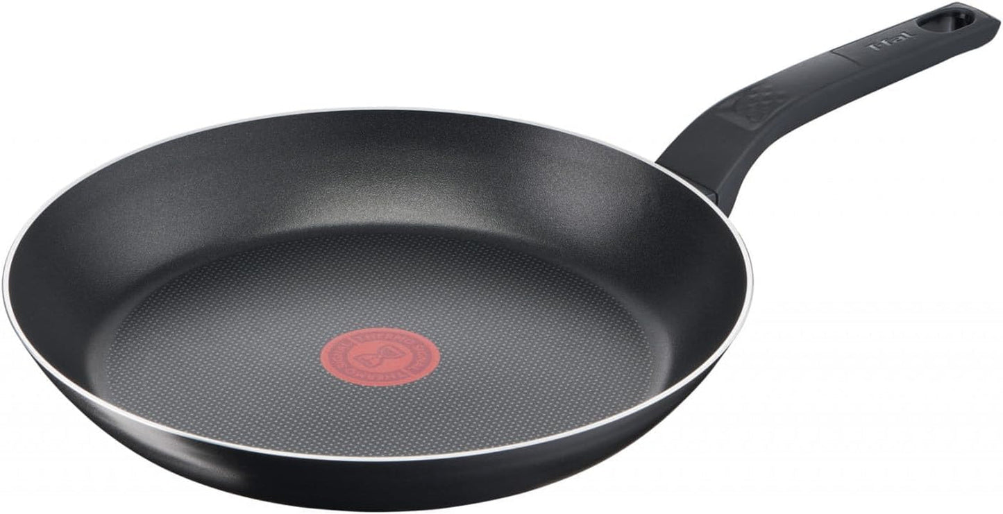 Tefal Easy Cook & Clean, revestimiento antiadherente, indicador de temperatura, no recomendado para inducción Ollas y sartenes Naty Shop Juego de sartenes 24/28 cm