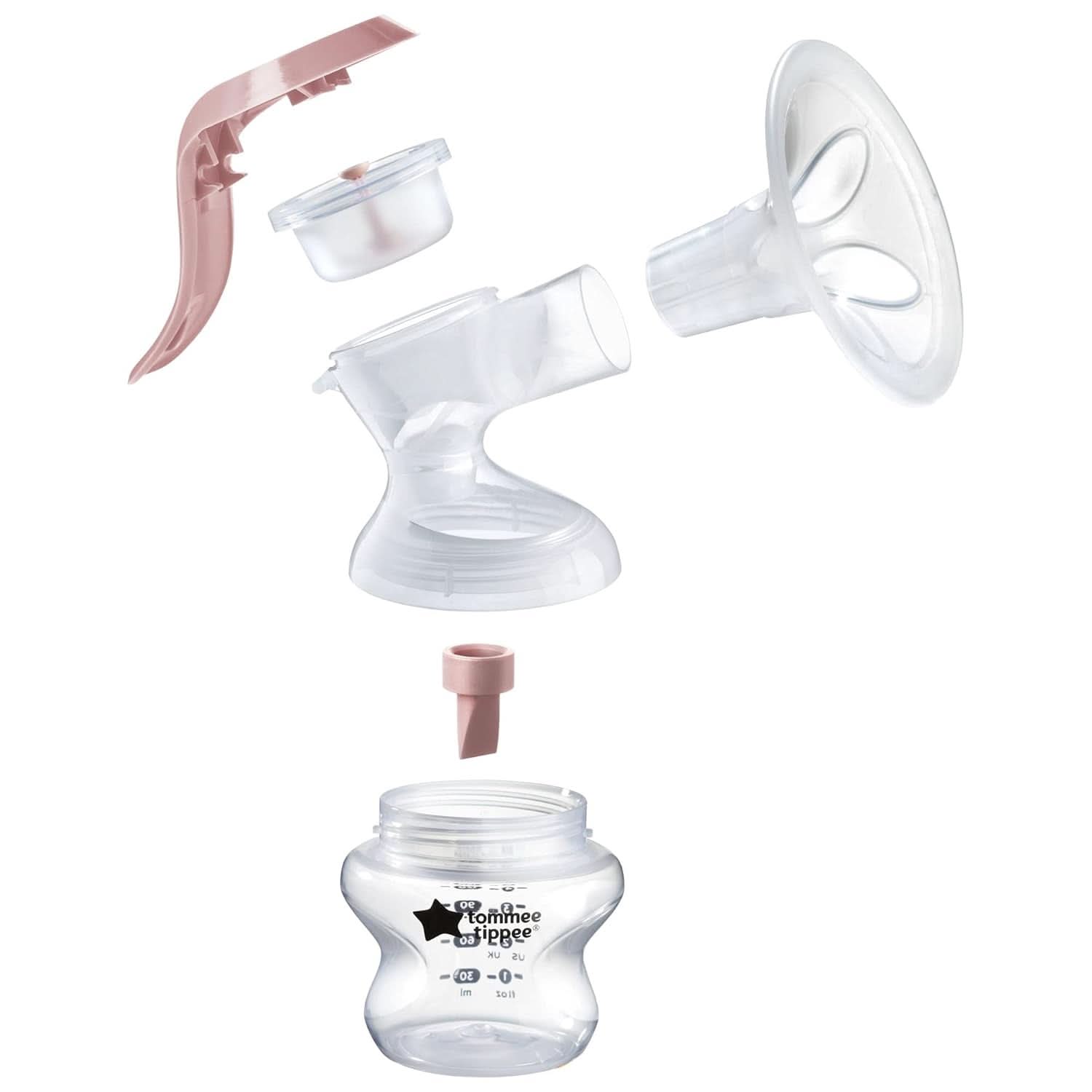 Tommee Tippee Made for Me Manuelle Einzel-Milchpumpe, Starke Saugkraft, Ergonomischer Griff, Tragbare Und Leise Milchpumpe, Samt Babyflasche Accesorios Alimentación y lactancia Bebe Naty Shop