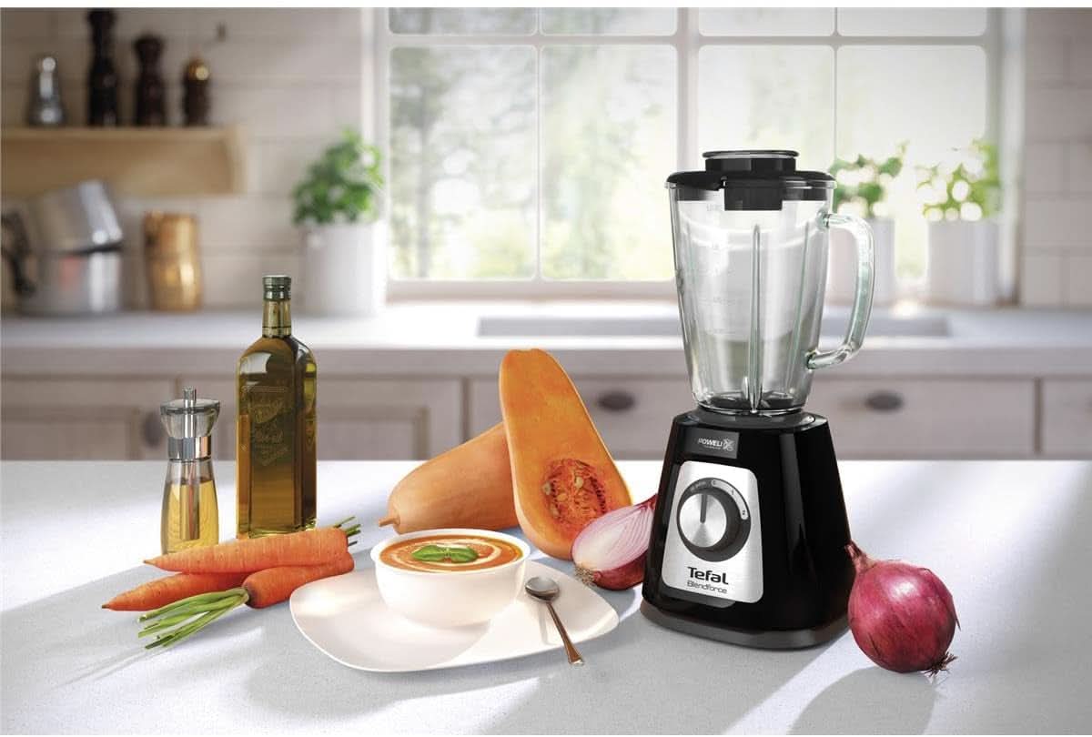 Tefal BL435831 BL4358 Batidora con base, Vidrio, 1,75 Litros, Schwarz Kitchen Naty Shop