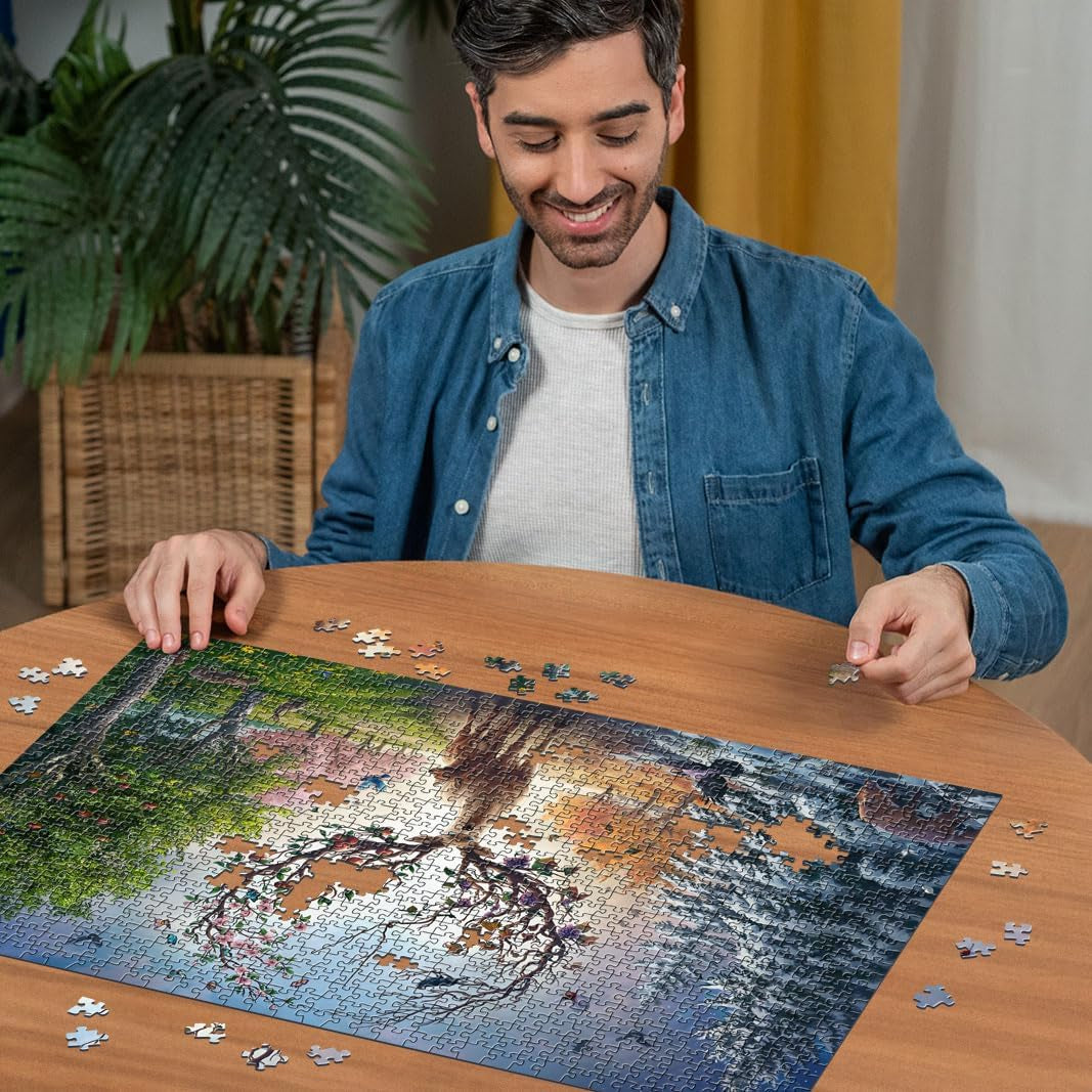 Ravensburger Puzzle 12001088 - El ciervo mágico y las cuatro estaciones - Puzzle de 1000 piezas para adultos mayores de 14 años Puzzle Naty Shop