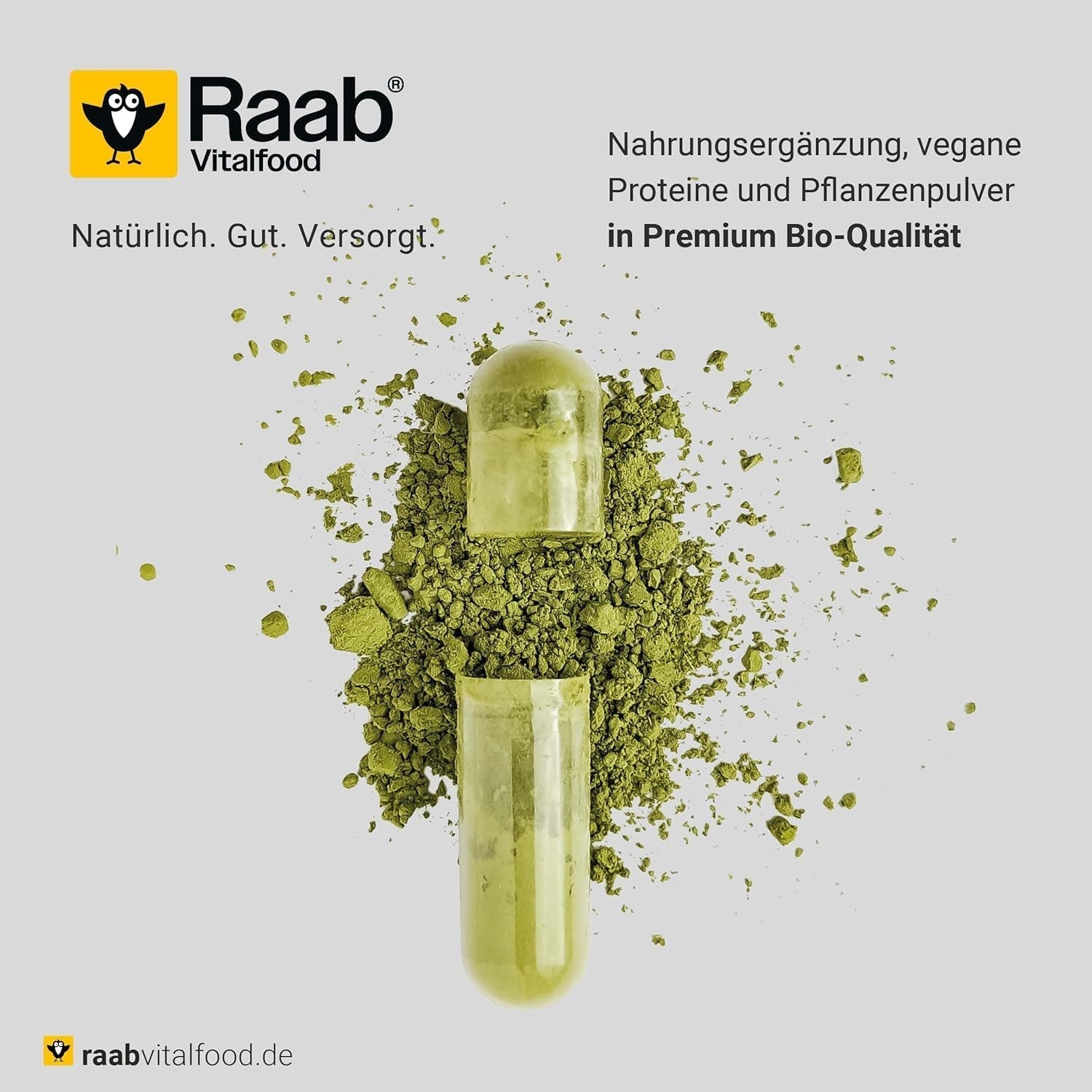 Raab Vitalfood® Premium Bio Matcha Powder (30g) - Original de Japón, matcha puro en polvo sin aditivos, finamente molido, sabor ligeramente amargo, té verde en polvo, vegano, ceremonia del té