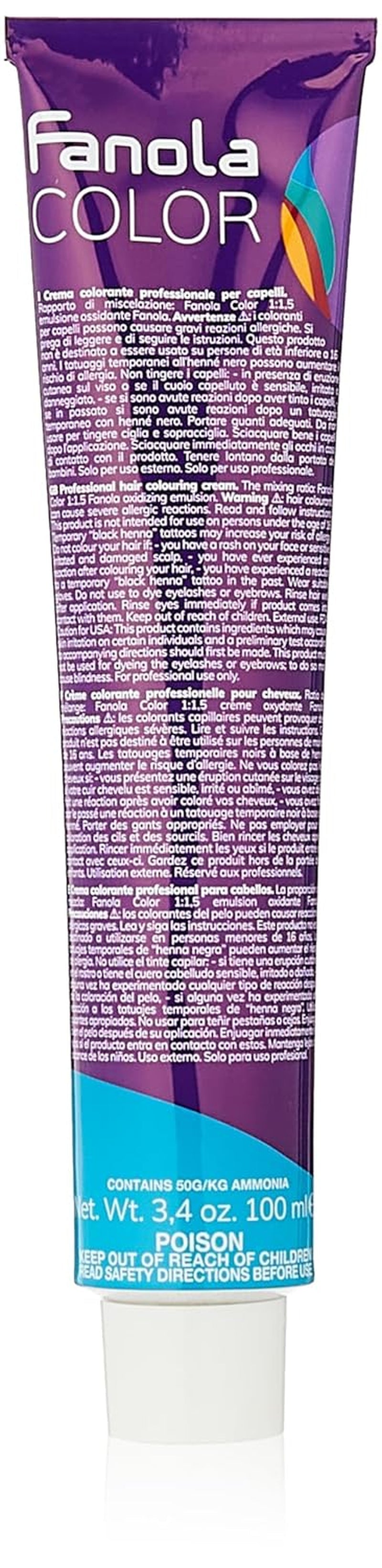 Fanola crema colore Crema colorante 7.0 Rubio, 100 ml