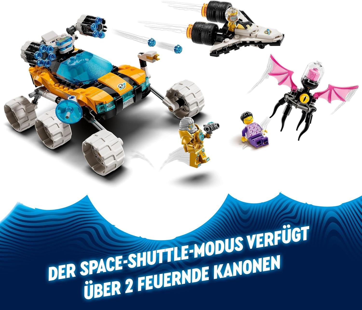 LEGO Dreamzzz Juego de Transbordador Espacial o Coche de Juguete Buggy Espacial 2 en 1 del Sr. Oz, incluye minifiguras del Sr. Oz, Albert y Jayden, regalo espacial para niños mayores de 8 años 71475 Juegos de construcción Besuche den LEGO-Store