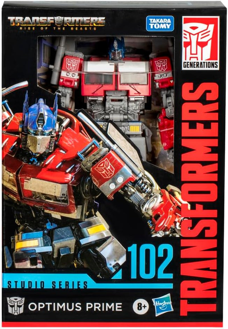 Transformers Studio Series Voyager Class Rise of the Beasts 102 Figura de acción Optimus Prime Rojo Blanco Azul Figuras de acción Naty Shop