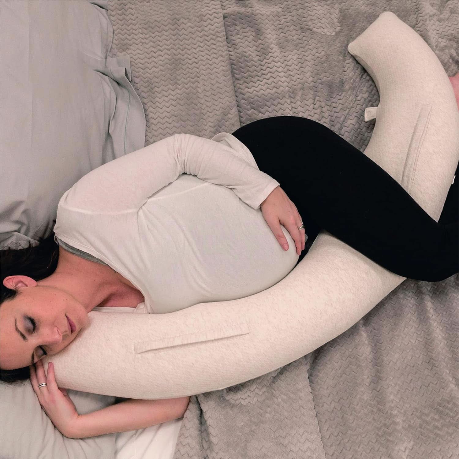 Almohada de lactancia multifuncional, 4 en 1, Soft Nova, beige, almohada individual: 202 cm, sillón, 40 X 75 X 22 cm Accesorios Alimentación y Lactancia Bebe Naty Shop